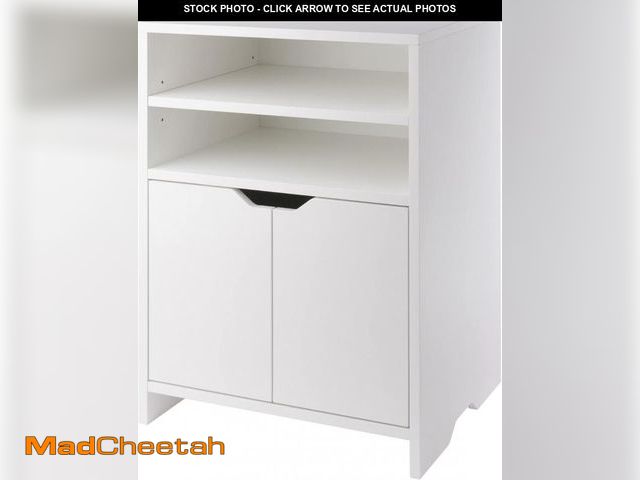 Lot 74-12399455 - Winsome Nova 4-Shelf Storage Cabinet, White - UNUSED