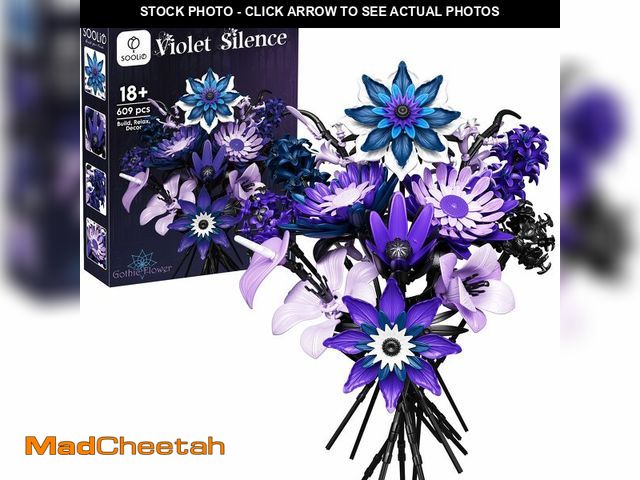 Lot 74-13630265 - SOOLIO Dahlia Flower Bouquet Building Set for Adults, Creative Gift for Women Girlfriend Mom Wife Go...