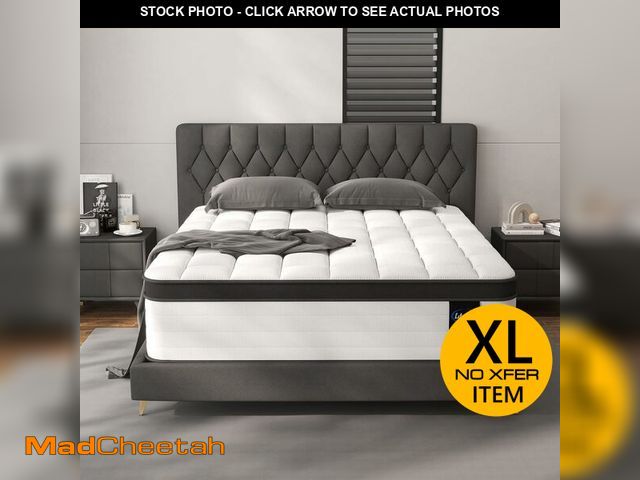 Lot 74-12898983 - LETMOON King Size Mattress, 14 Inch Hybrid King Mattress in a Box, Medium Firm Memory Foam and Pocke...