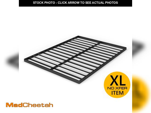 Lot 74-12695262 - ZINUS Queen Quick Lock Bunkie Board, Box Spring &amp; Bed Slat Replacement, Metal Frame with Steel S...