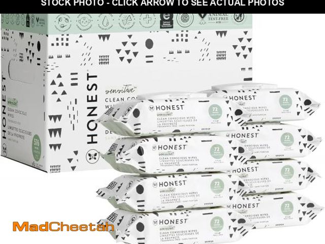 Lot 74-12399378 - The Honest Company Clean Conscious Multi-Use Wipes | Hypoallergenic + Unscented for Sensitive Skin |...