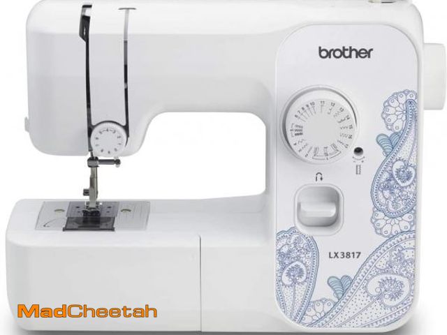 Lot 74-12136834 - Brother RLX3817 17-Stitch Sewing Machine, White(Renewed) - UNUSED