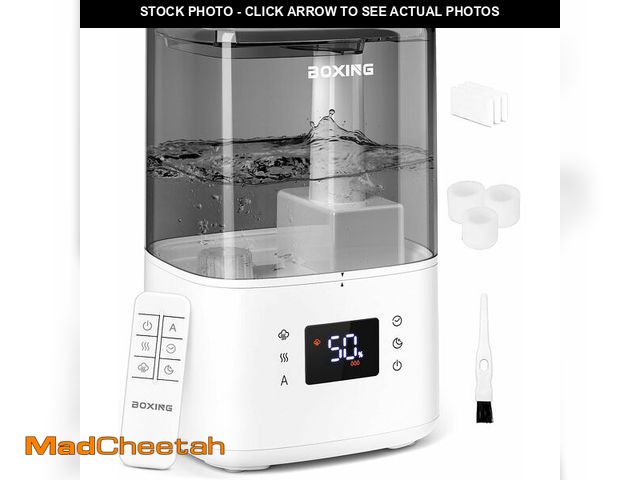 Lot 74-13709294 - (MISSING FILTERS,BRUSH) BOXING Warm and Cool Mist Humidifiers for Bedroom Large Room Home,Air Humidi...