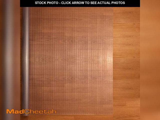 Lot 74-14362135 - RESILIA - Clear Vinyl, Plastic Floor Runner/Protector for Hard Floors - Decorative, Dual Pad Pattern...