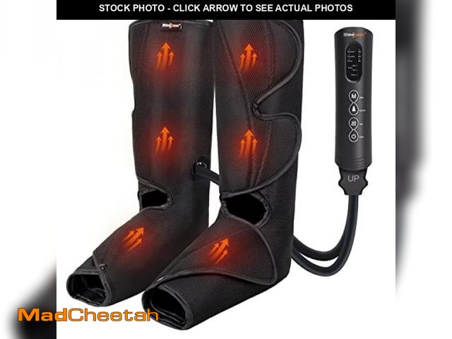 Lot 74-12331583 - *SEE DETAILS* SHINE WELL Leg Massager for Circulation and Pain Relief, Leg Compression Massager with...