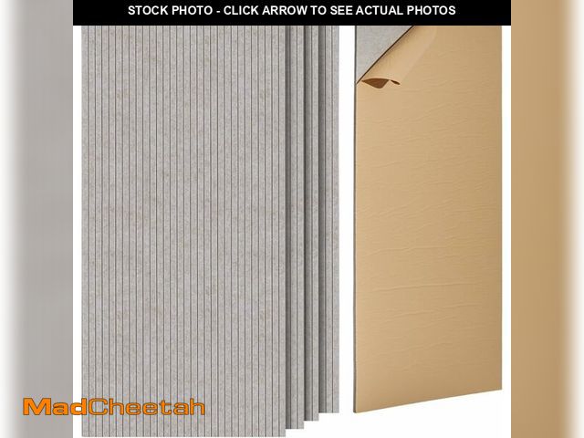 Lot 74-12695977 - VEVOR 5 Pack Acoustic Panels with Self Adhesive, 47.2 x 23.6 x 0.4 inch Sound Proof Foam Panels, Pol...