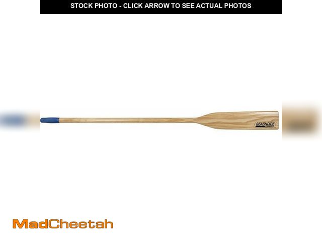 Lot 74-14305859 - Seachoice 5 Ft. Wood Oar, New Zealand Pine Construction, 19-11/16 in. X 4-5/16 in. Blade, Comfort Gr...