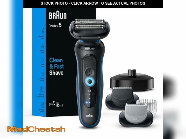 Lot 74-12699005 - Braun Electric Shaver for Men, Series 5 5150cs, Wet &amp; Dry Shave, Turbo Shaving Mode, Foil Shaver...
