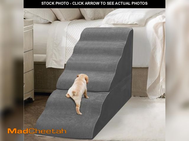 Lot 74-11908123 - MALOROY Dog Stairs for High Beds 30-36 inches Tall, 6-Step Pet Stairs/Steps for Small Large Dogs, 30...