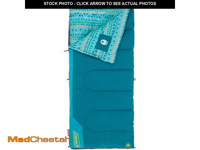 Lot 74-13382222 - Coleman Kids 50 degreeF Sleeping Bag for Children up to 5ft Tall, Comfortable Youth Sleeping Bag for...