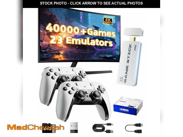 Lot 74-13621031 - 2026 Upgraded Retro Gaming Console, 40,000+ Retro Game Stick, 23 Emulators, 4K HD HDMI TV Game Stick...