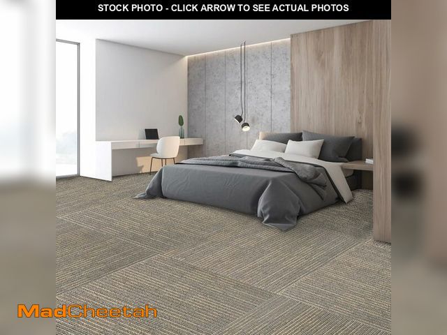 Lot 74-14068329 - Petgrow Commercial Carpet Tiles, 24" x 24" Squares, 18 Tiles,Non-Slip Soft Floor Carpet for Office, ...
