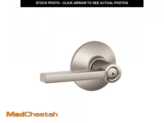 Lot 74-12412632 - Schlage Latitude Satin Nickel Privacy Bed/Bath Handle - UNUSED