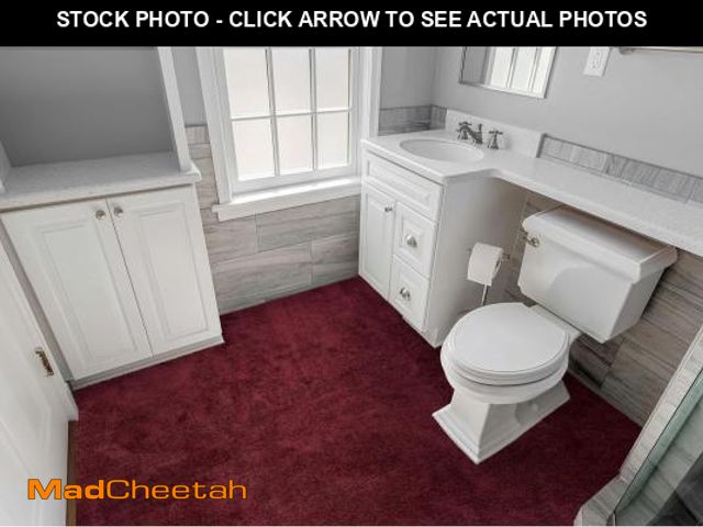 Lot 74-12136969 - Garland Rug Room Size Bathroom Carpet, 5-Feet by 8-Feet, Burgundy - USED