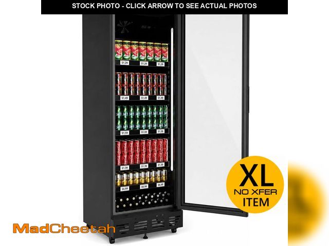 Lot 74-14611075 - (MISSING SOME SHELVES) Frostvale 13.4 Cu.Ft Commercial Display Refrigerator with Price Tag Holder - ...