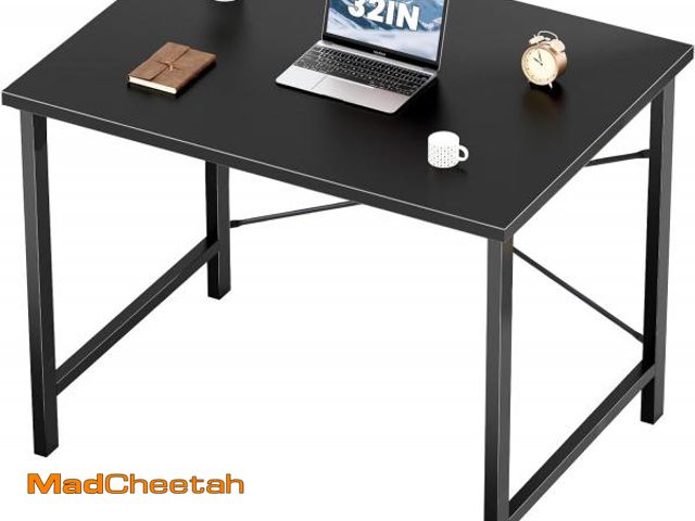 Lot 74-12399361 - Sweetcrispy Computer Small Desk, Office 32 Inch Kids Student Study Writing Work with Metal Frame Woo...