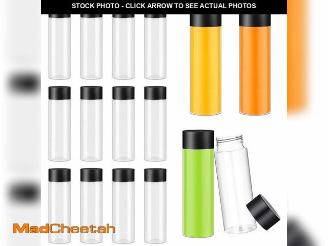 Lot 74-14060936 - JoyHuaTrade 16 PCS Empty Sensory Bottles with Lids, 10 oz/ 284 ml Clear Plastic Reusable Leakproof D...