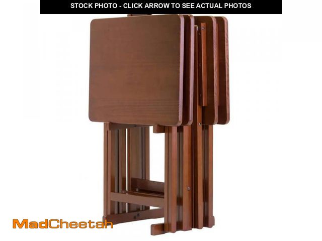 Lot 74-12518099 - WINSOME WOOD Alex19.06 in. Walnut 5-Piece Snack Table - USED