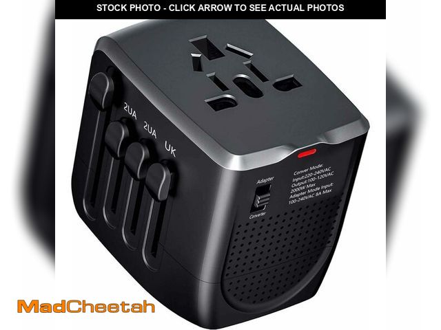 Lot 74-12877783 - International Travel Adapter Voltage Converter to Step Down 230V to 120V for Hair straighteners, lap...