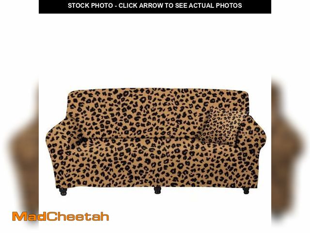 Lot 74-12712437 - GOSTONG Leopard Print Sofa Cover Cushion Couch Stretch Couch Covers, Sofa Slipcover Furniture Protec...