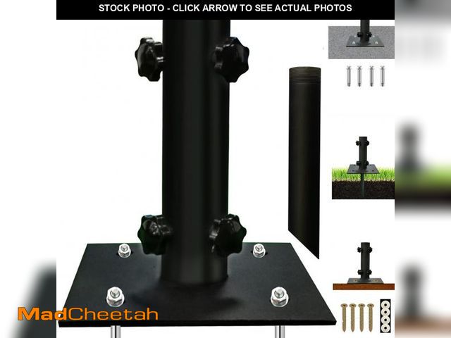 Lot 74-12303551 - Atsasaye Patio Umbrella Stand for ÃÂ¦1.2''-ÃÂ¦2.2'' Pole, Lawn Design with Ground Spike Fixing, Ea...