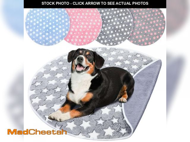 Lot 74-12115482 - Hahafelt 4 Pcs Round Whelping Pee Pads Washable for Dogs Waterproof Pet Training Mats Reusable Puppy...
