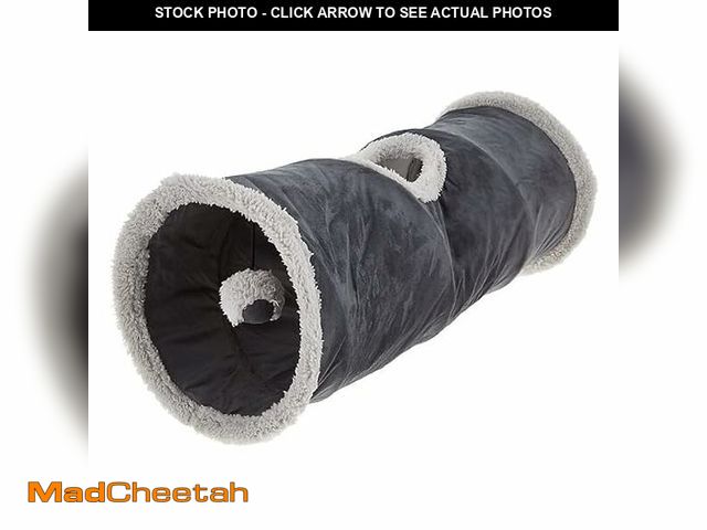 Lot 74-13418777 - (SET OF 2) Cozy Pop-Open Play Tunnel Cat Toy  (Gray) - USED