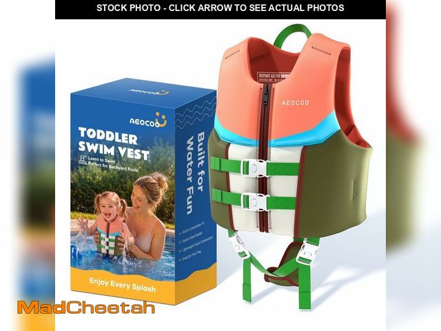 Lot 74-14377625 - AEOCOO Toddler Swim Vest for 20-30 Pounds, Kids Pool Floaties Vest 2-4 Year Old, Puddle Swim Jumper ...