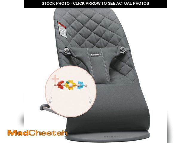 Lot 74-13125713 - BabyBjorn Bouncer Bliss, Anthracite Cotton Flying Friends Bundle - UNUSED