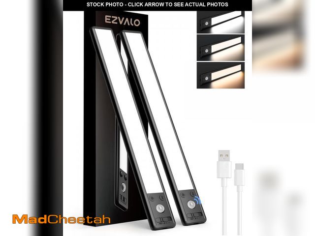 Lot 74-12306364 - EZVALO Under Cabinet Lights,134 LED Closet Light Wireless, 3200mAh Rechargeable Motion Sensor Lights...