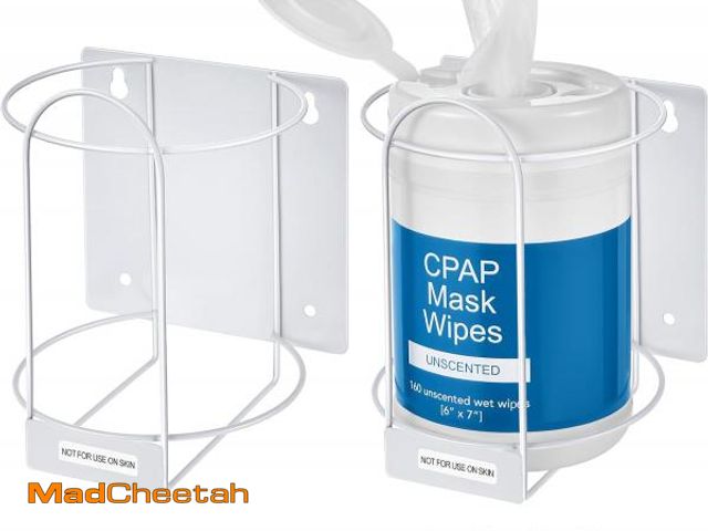 Lot 74-12329035 - Maxcheck 2 Pack Wipes Holders Wall Brackets, Cleaning Wipes and Diapers Container Organizer Dispense...