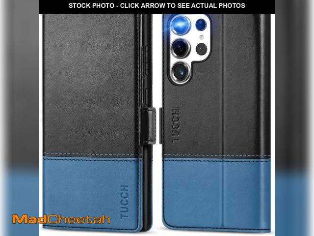 Lot 74-12314384 - TUCCH Wallet Case for Galaxy S25 Ultra, Magnetic PU Leather Stand [RFID Blocking] Credit Card Holder...