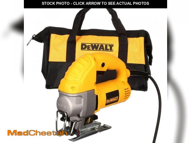 Lot 74-12516748 - DEWALT 5.5 Amp Corded Variable Speed Jig Saw Kit with Bag - USED