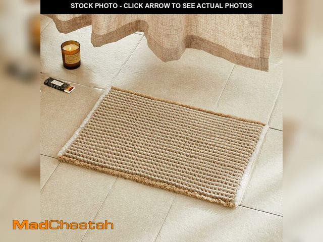 Lot 74-13524587 - TYUU Waffle Bath Mat Boho Bathroom Rugs Non Slip Washable Super Absorbent Quick Dry Bath Mat Farmhou...