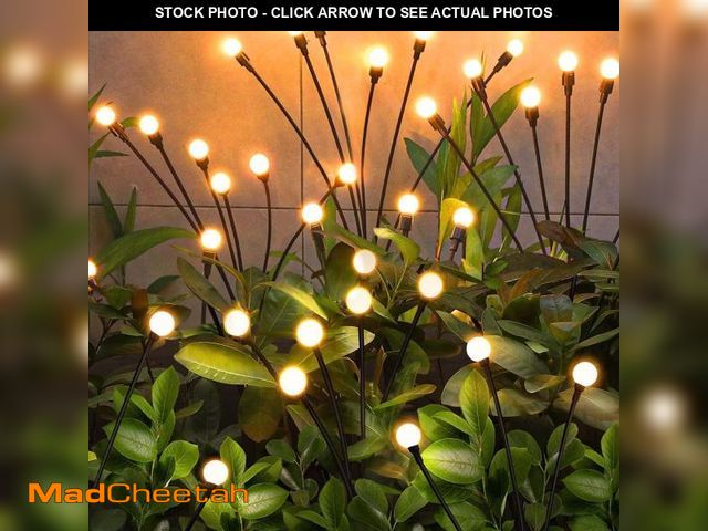 Lot 74-12051107 - NBQQ Solar Garden Lights,Solar Firefly Lights,8 Pack 64 Heads Solar Lights Outdoor Decorative,Sway b...