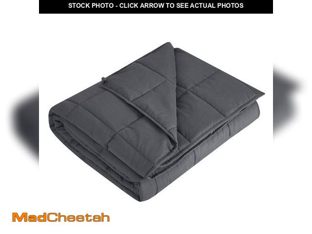 Lot 74-13626852 - L'AGRATY Weighted Blanket - 40"x60" 7lbs Cooling Breathable Weighted Microfiber Material with Glass ...