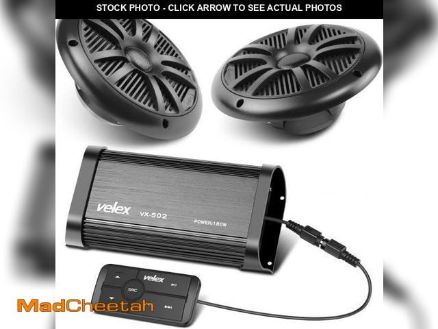 Lot 74-12196885 - VELEX Marine Bluetooth Amplifier Speaker PackageÃÂ¢Ã¢âÂ¬ÃÂ¦ - UNUSED