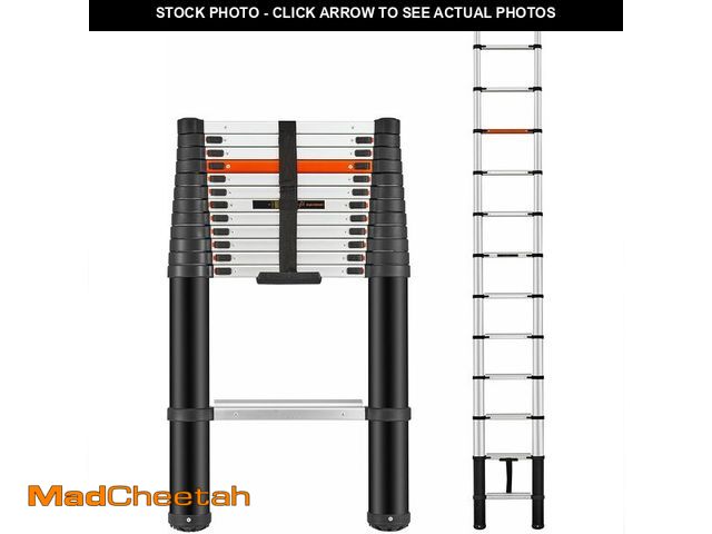 Lot 74-13698104 - ICARRY Telescopic Ladder 12.9 FT Extension Ladder Aluminum Lightweight Telescopic Ladders, Multi-Pur...