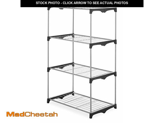 Lot 74-12665415 - Whitmor 4 Tier Shelf Tower - Closet Storage Organizer - UNUSED