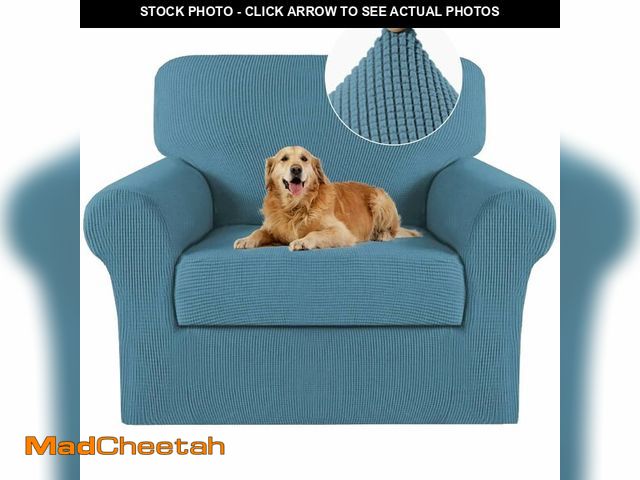 Lot 74-14053864 - Turquoize 2 Piece Chair Covers Chair Slipcovers for Living Room Armchair Sofa Covers Chair Couch Cov...