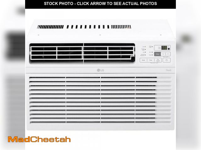 Lot 74-10893528 - LG 8,000 BTU (DOE) 115 Volts Window Air Conditioner Cools 340 Sq. Ft. with Wi-Fi Control in White LW...