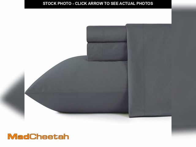 Lot 74-14272250 - Shunjie.Home 100% Cotton Queen Bed Sheets Set - 600 Thread Count Sateen - 4 Piece Bed Sheet Set, Dee...
