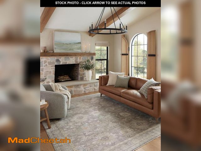 Lot 74-12097256 - Loloi Magnolia Home by Joanna Gaines Millie Collection MIE-05 Stone/Natural 5'-3" x 7'-6", .25" Pile...