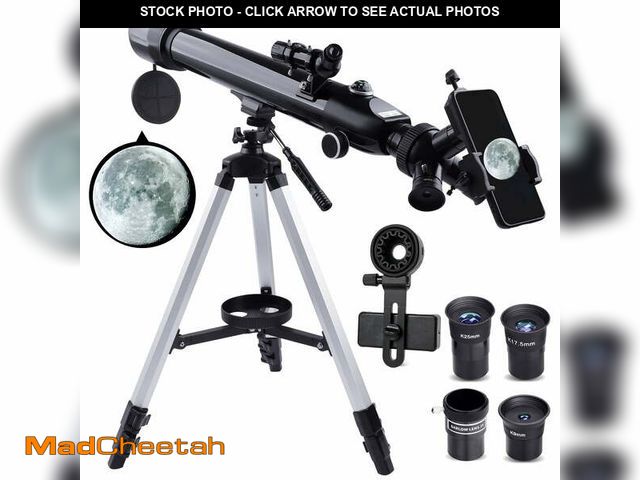 Lot 74-13817991 - HUTACT Telescope for Adults with 3 Rotatable Eyepieces, 700mm HD High Powered Astronomy Telescope, 7...
