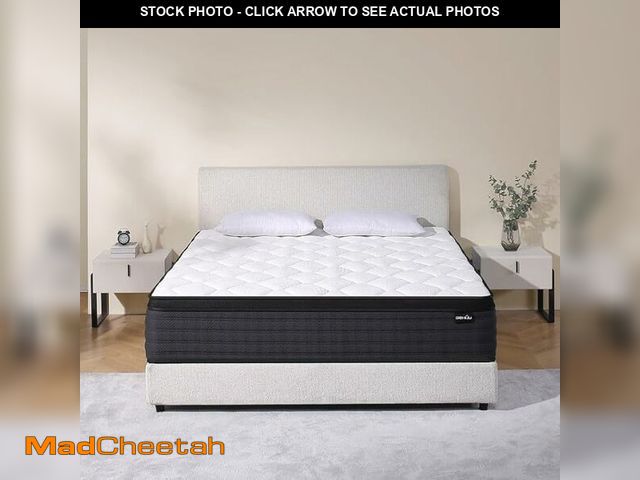 Lot 74-13074163 - DEHIJU Queen Size Mattress, 12 Inch Hybrid Memory Foam Queen Mattress in a Box, Medium, Pressure Rel...