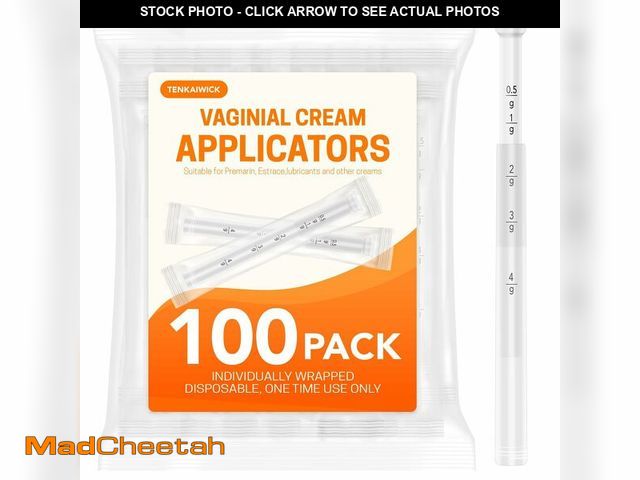 Lot 74-14204906 - 100 PACK Disposable Vaginal Suppository Applicator for Women, Fits Most Lubricants Creams Gels Pills...