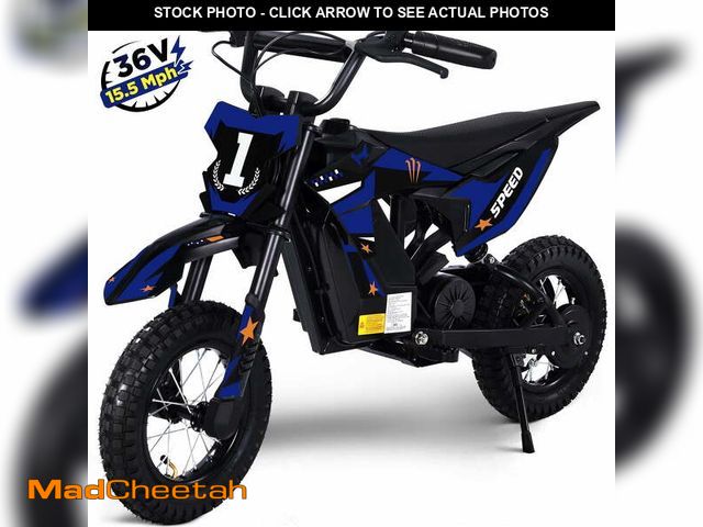 Lot 74-13016994 - Wisairt 36V Kids Electric Dirt Bike, 15.5 MPH High-Speed Electric Motorcycle Ride on Dirt Bike for K...