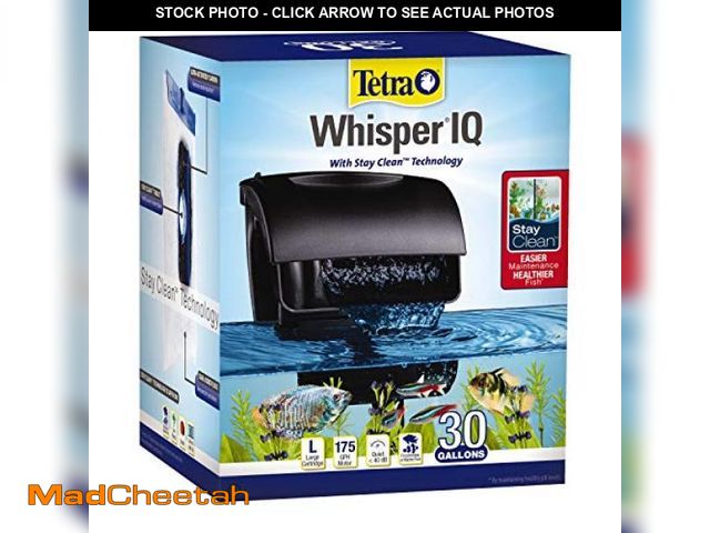 Lot 74-12367832 - Tetra Whisper IQ Power Filter, 175 GPH, with Stay Clean Technology, 30 Gallons - USED