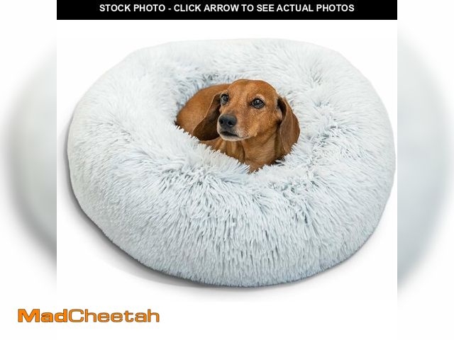 Lot 74-14067876 - Best Friends by Sheri The Original Calming Donut Dog Bed for Small Dogs up to 25 lbs, Shag Faux Fur,...