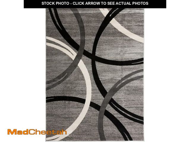 Lot 74-12693134 - Rugshop Wavy Circles Design Area Rug, Non-Shedding Carpet for Living Room, Dining Room, or Bedroom, ...